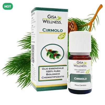 Olio Essenziale di Cirmolo Biologico (Pinus Cembra) 10 ml