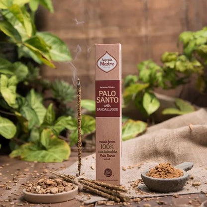 Incenso Botanico in Bastoncini Sagrada Madre - Palo Santo e Sandalo