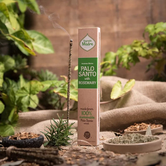 Incenso Botanico in Bastoncini Sagrada Madre - Palo Santo e Rosmarino