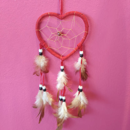 Acchiappasogni Cuore - Rosso